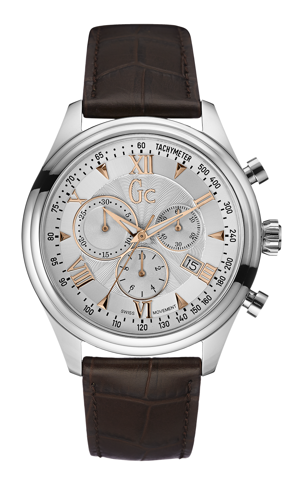 Gc Y04001G1 - мужские наручные часы Gc Y04001G1 - мужские наручные часыGc<br><br><br>Бренд: Gc<br>Модель: Gc Y04001G1<br>Артикул: Y04001G1<br>Вариант артикула: None<br>Коллекция: None<br>Подколлекция: None<br>Страна: Швейцария<br>Пол: мужские<br>Тип механизма: кварцевые<br>Механизм: None<br>Количество камней: None<br>Автоподзавод: None<br>Источник энергии: от батарейки<br>Срок службы элемента питания: None<br>Дисплей: стрелки<br>Цифры: римские<br>Водозащита: WR 100<br>Противоударные: None<br>Материал корпуса: нерж. сталь<br>Материал браслета: кожа (не указан)<br>Материал безеля: None<br>Стекло: минеральное<br>Антибликовое покрытие: None<br>Цвет корпуса: None<br>Цвет браслета: None<br>Цвет циферблата: None<br>Цвет безеля: None<br>Размеры: 44x11 мм<br>Диаметр: None<br>Диаметр корпуса: None<br>Толщина: None<br>Ширина ремешка: None<br>Вес: None<br>Спорт-функции: секундомер<br>Подсветка: стрелок<br>Вставка: None<br>Отображение даты: число<br>Хронограф: есть<br>Таймер: None<br>Термометр: None<br>Хронометр: None<br>GPS: None<br>Радиосинхронизация: None<br>Барометр: None<br>Скелетон: None<br>Дополнительная информация: None<br>Дополнительные функции: None