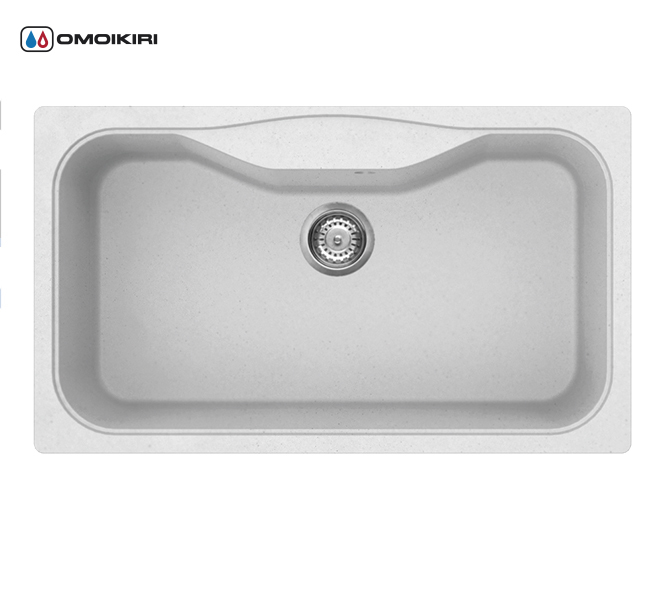 Кухонная мойка из искусственного гранита (Tetogranit) OMOIKIRI Maru 86-WH (4993165) Кухонная мойка из искусственного гранита (Tetogranit) OMOIKIRI Maru 86-WH (4993165)Кухонные мойки из искусственного гранита<br>Кухонная мойка из искусственного гранита (Tetogranit) OMOIKIRI Maru 86-WH (4993165)<br> <br><br><br><br><br>Преимущества моек из Tetogranit<br><br><br><br><br><br><br><br><br>Устойчива к царапинам<br>Устойчива к ударам<br>Не впитывает запахи<br>Не окрашивается от продуктов<br><br><br><br><br>TETOGRANIT на 80% состоят из гранитной крошки и на 20% из акриловой смолы. Кухонные мойки из композитного материала TETOGRANIT, обладают специфическими свойствами и особыми характеристиками. Ему свойственна высокая надежность, однородная структура, а также устойчивость к воздействию различных химических веществ. В состав акриловой смолы входят ионы серебра, которые препятствуют размножению бактерий на поверхности мойки.<br>TETOGRANIT имеет превосходную сопротивляемость к ударам и царапинам. Мойка прослужит долгие годы, сохранив первоначальный вид.<br>Компания OMOIKIRI обладает уникальной инновационной системой производства: T.P.S. (TETOGRANIT Production System). Новая технология была запатентована компанией OMOIKIRI в 2014 году. Данную технологию можно смело считать самой прогрессивной среди производителей продукции из утверждающихся композиционных материалов в кухонном сегменте.<br>Комплектация:<br><br>крепления;<br>донный клапан (автоматический донный клапан приобретается отдельно);<br>сифон.<br><br><br><br><br><br>Руководство по монтажу<br><br><br><br>Официальный сертифицированный продавец OMOIKIRI™<br>