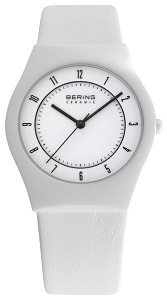 Bering 32035-654 - мужские наручные часы из коллекции Ceramic Bering 32035-654 - мужские наручные часы из коллекции CeramicBering<br>сапфировое стекло, корпус из керамики белого цвета, ремешок из кожи теленка белого цвета, циферблат белого цвета, центральная секундная стрелка<br><br>Бренд: Bering<br>Модель: Bering 32035-654<br>Артикул: 32035-654<br>Вариант артикула: ber-32035-654<br>Коллекция: Ceramic<br>Подколлекция: None<br>Страна: Дания<br>Пол: мужские<br>Тип механизма: кварцевые<br>Механизм: None<br>Количество камней: None<br>Автоподзавод: None<br>Источник энергии: от батарейки<br>Срок службы элемента питания: None<br>Дисплей: стрелки<br>Цифры: арабские<br>Водозащита: WR 30<br>Противоударные: None<br>Материал корпуса: керамика<br>Материал браслета: кожа (теленок)<br>Материал безеля: None<br>Стекло: сапфировое<br>Антибликовое покрытие: None<br>Цвет корпуса: None<br>Цвет браслета: None<br>Цвет циферблата: None<br>Цвет безеля: None<br>Размеры: 35 мм<br>Диаметр: None<br>Диаметр корпуса: None<br>Толщина: None<br>Ширина ремешка: None<br>Вес: None<br>Спорт-функции: None<br>Подсветка: None<br>Вставка: None<br>Отображение даты: None<br>Хронограф: None<br>Таймер: None<br>Термометр: None<br>Хронометр: None<br>GPS: None<br>Радиосинхронизация: None<br>Барометр: None<br>Скелетон: None<br>Дополнительная информация: None<br>Дополнительные функции: None