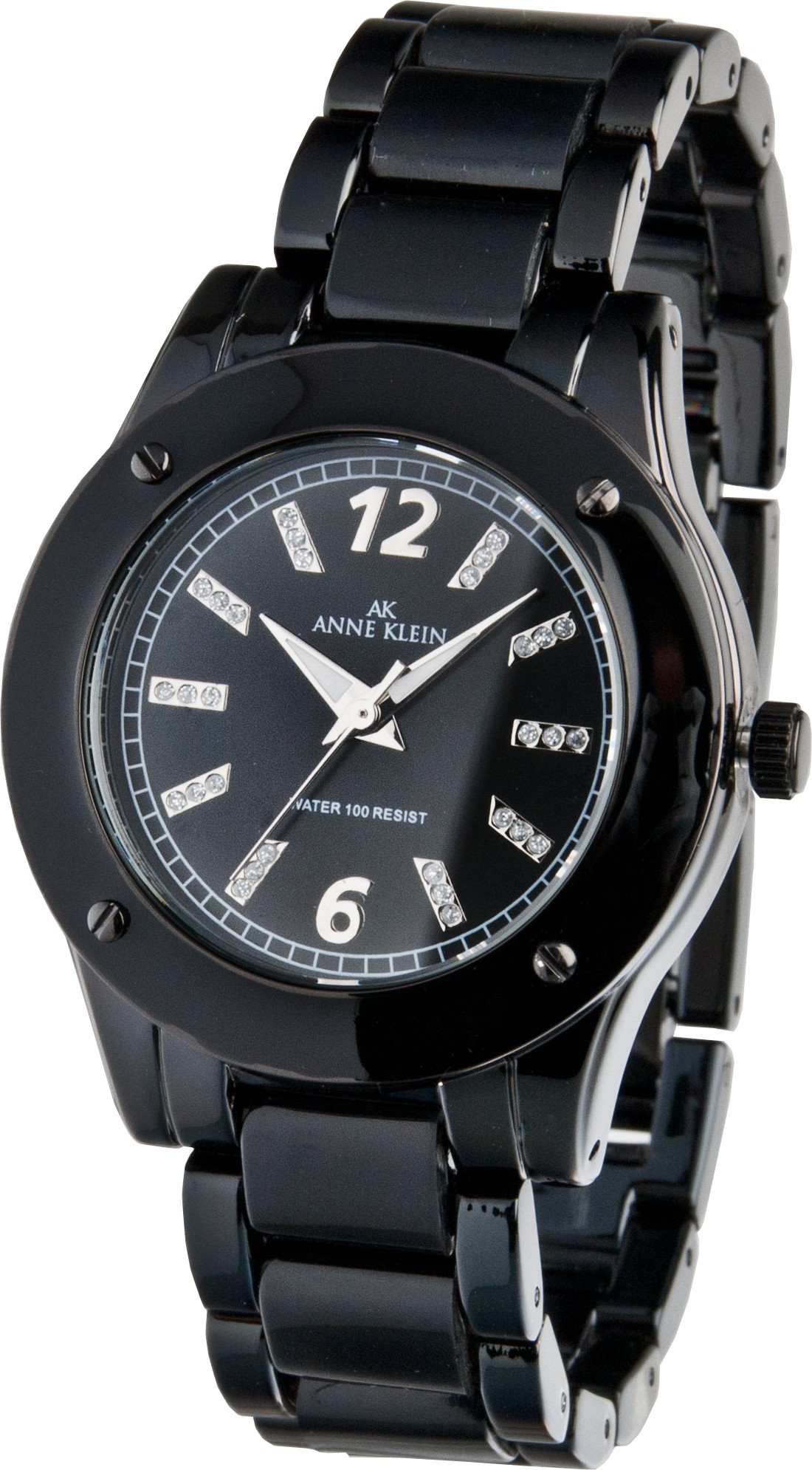 Anne Klein 9181BKBK - женские наручные часы из коллекции Big Bang Anne Klein 9181BKBK - женские наручные часы из коллекции Big BangAnne Klein<br><br><br>Бренд: Anne Klein<br>Модель: Anne Klein 9181 BKBK<br>Артикул: 9181BKBK<br>Вариант артикула: None<br>Коллекция: Big Bang<br>Подколлекция: None<br>Страна: США<br>Пол: женские<br>Тип механизма: кварцевые<br>Механизм: None<br>Количество камней: None<br>Автоподзавод: None<br>Источник энергии: от батарейки<br>Срок службы элемента питания: None<br>Дисплей: стрелки<br>Цифры: арабские<br>Водозащита: WR 30<br>Противоударные: None<br>Материал корпуса: латунь, PVD покрытие (полное)<br>Материал браслета: латунь, PVD покрытие (полное)<br>Материал безеля: None<br>Стекло: минеральное<br>Антибликовое покрытие: None<br>Цвет корпуса: None<br>Цвет браслета: None<br>Цвет циферблата: None<br>Цвет безеля: None<br>Размеры: 34.5x11 мм<br>Диаметр: None<br>Диаметр корпуса: None<br>Толщина: None<br>Ширина ремешка: None<br>Вес: None<br>Спорт-функции: None<br>Подсветка: стрелок<br>Вставка: кристаллы Swarovski<br>Отображение даты: None<br>Хронограф: None<br>Таймер: None<br>Термометр: None<br>Хронометр: None<br>GPS: None<br>Радиосинхронизация: None<br>Барометр: None<br>Скелетон: None<br>Дополнительная информация: None<br>Дополнительные функции: None