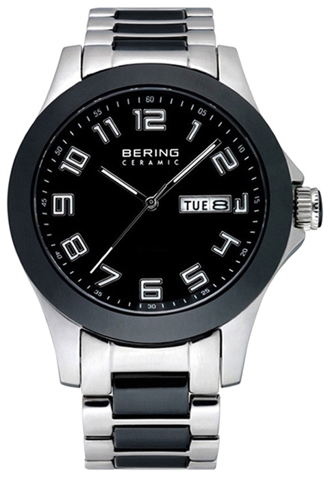 Bering 11341-742 - мужские наручные часы из коллекции Ceramic Bering 11341-742 - мужские наручные часы из коллекции CeramicBering<br>мужские, кварцевые с автоматической подзарядкой аккумулятора, сапфировое стекло, корпус из нерж. стали с безелем из керамики черного цвета, браслет из нерж. стали со вставками из керамики черного цвета, циферблат черного цвета, центральная секундная стрелка, с числовым календарем и календарем дня недели<br><br>Бренд: Bering<br>Модель: Bering 11341-742<br>Артикул: 11341-742<br>Вариант артикула: ber-11341-742<br>Коллекция: Ceramic<br>Подколлекция: None<br>Страна: Дания<br>Пол: мужские<br>Тип механизма: кварцевые<br>Механизм: None<br>Количество камней: None<br>Автоподзавод: None<br>Источник энергии: от батарейки<br>Срок службы элемента питания: None<br>Дисплей: стрелки<br>Цифры: арабские<br>Водозащита: WR 30<br>Противоударные: None<br>Материал корпуса: нерж. сталь + керамика<br>Материал браслета: нерж. сталь + керамика<br>Материал безеля: None<br>Стекло: сапфировое<br>Антибликовое покрытие: None<br>Цвет корпуса: None<br>Цвет браслета: None<br>Цвет циферблата: None<br>Цвет безеля: None<br>Размеры: None<br>Диаметр: None<br>Диаметр корпуса: None<br>Толщина: None<br>Ширина ремешка: None<br>Вес: None<br>Спорт-функции: None<br>Подсветка: стрелок<br>Вставка: None<br>Отображение даты: число, день недели<br>Хронограф: None<br>Таймер: None<br>Термометр: None<br>Хронометр: None<br>GPS: None<br>Радиосинхронизация: None<br>Барометр: None<br>Скелетон: None<br>Дополнительная информация: None<br>Дополнительные функции: None