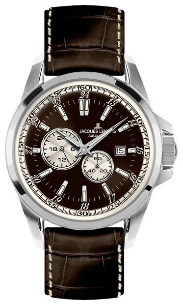 Jacques Lemans 1-1774C - мужские наручные часы из коллекции Sport Jacques Lemans 1-1774C - мужские наручные часы из коллекции SportJacques Lemans<br><br><br>Бренд: Jacques Lemans<br>Модель: Jacques Lemans 1-1774C<br>Артикул: 1-1774C<br>Вариант артикула: None<br>Коллекция: Sport<br>Подколлекция: None<br>Страна: Австрия<br>Пол: мужские<br>Тип механизма: механические<br>Механизм: None<br>Количество камней: None<br>Автоподзавод: None<br>Источник энергии: пружинный механизм<br>Срок службы элемента питания: None<br>Дисплей: стрелки<br>Цифры: отсутствуют<br>Водозащита: WR 100<br>Противоударные: None<br>Материал корпуса: нерж. сталь<br>Материал браслета: кожа<br>Материал безеля: None<br>Стекло: минеральное<br>Антибликовое покрытие: None<br>Цвет корпуса: None<br>Цвет браслета: None<br>Цвет циферблата: None<br>Цвет безеля: None<br>Размеры: 44 мм<br>Диаметр: None<br>Диаметр корпуса: None<br>Толщина: None<br>Ширина ремешка: None<br>Вес: None<br>Спорт-функции: None<br>Подсветка: None<br>Вставка: None<br>Отображение даты: число<br>Хронограф: None<br>Таймер: None<br>Термометр: None<br>Хронометр: None<br>GPS: None<br>Радиосинхронизация: None<br>Барометр: None<br>Скелетон: None<br>Дополнительная информация: дополнительная шкала от 13 до 24 часов<br>Дополнительные функции: None