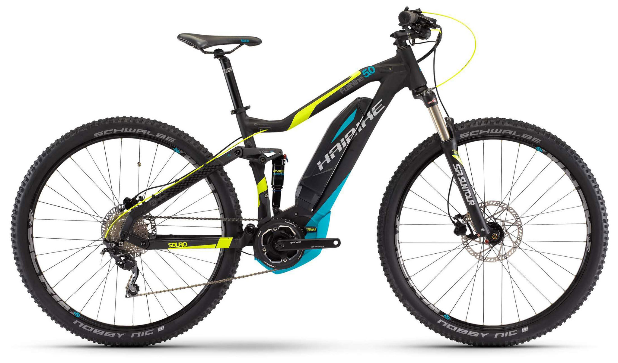 Haibike Sduro Full Nine 5.0 400Wh (2017) Haibike Sduro Full Nine 5.0 400Wh (2017)Горные<br>Haibike Sduro Fullnine - это двухподвес для трейлрайдинга, оснащенный мощным мотором и вместительной батареей. Алюминиевая рама позволила не только снизить вес велосипеда, но и увеличила общую прочность. За плавность при передвижении по бездорожью отвечает амортизатор SR Suntour SR15 Unair EB LO-R air. На раму установлен электромотор 350-500 Вт, заряда которого хватит на весьма продолжительное катание.<br>