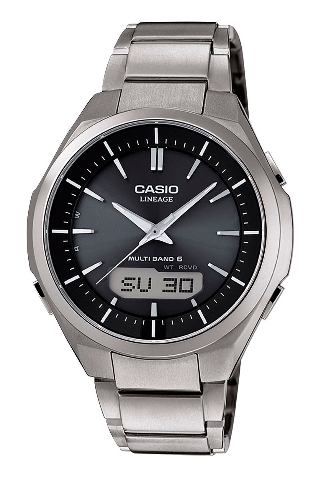 Casio Lineage LCW-M500TD-1A / LCW-M500TD-1AER - мужские наручные часы Casio Lineage LCW-M500TD-1A / LCW-M500TD-1AER - мужские наручные часыCasio<br><br><br>Бренд: Casio<br>Модель: Casio LCW-M500TD-1A<br>Артикул: LCW-M500TD-1A<br>Вариант артикула: LCW-M500TD-1AER<br>Коллекция: Lineage<br>Подколлекция: None<br>Страна: Япония<br>Пол: мужские<br>Тип механизма: кварцевые<br>Механизм: None<br>Количество камней: None<br>Автоподзавод: None<br>Источник энергии: от солнечной батареи<br>Срок службы элемента питания: None<br>Дисплей: стрелки + цифры<br>Цифры: отсутствуют<br>Водозащита: WR 100<br>Противоударные: None<br>Материал корпуса: титан<br>Материал браслета: титан<br>Материал безеля: None<br>Стекло: сапфировое<br>Антибликовое покрытие: None<br>Цвет корпуса: None<br>Цвет браслета: None<br>Цвет циферблата: None<br>Цвет безеля: None<br>Размеры: 42.8x47x10 мм<br>Диаметр: None<br>Диаметр корпуса: None<br>Толщина: None<br>Ширина ремешка: None<br>Вес: 87 г<br>Спорт-функции: секундомер, таймер обратного отсчета<br>Подсветка: дисплея, стрелок<br>Вставка: None<br>Отображение даты: вечный календарь, число, день недели<br>Хронограф: None<br>Таймер: None<br>Термометр: None<br>Хронометр: None<br>GPS: None<br>Радиосинхронизация: None<br>Барометр: None<br>Скелетон: None<br>Дополнительная информация: функция включения/отключения звука кнопок, ежечасный сигнал<br>Дополнительные функции: индикатор запаса хода, второй часовой пояс, будильник (количество установок: 5)