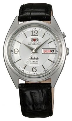 Orient EM0401ZW / FEM0401ZW9 - мужские наручные часы Orient EM0401ZW / FEM0401ZW9 - мужские наручные часыORIENT<br><br><br>Бренд: ORIENT<br>Модель: ORIENT EM0401ZW<br>Артикул: EM0401ZW<br>Вариант артикула: FEM0401ZW9<br>Коллекция: None<br>Подколлекция: None<br>Страна: Япония<br>Пол: мужские<br>Тип механизма: механические<br>Механизм: None<br>Количество камней: None<br>Автоподзавод: есть<br>Источник энергии: пружинный механизм<br>Срок службы элемента питания: None<br>Дисплей: стрелки<br>Цифры: арабские<br>Водозащита: WR 50<br>Противоударные: None<br>Материал корпуса: нерж. сталь<br>Материал браслета: кожа<br>Материал безеля: None<br>Стекло: минеральное<br>Антибликовое покрытие: None<br>Цвет корпуса: None<br>Цвет браслета: None<br>Цвет циферблата: None<br>Цвет безеля: None<br>Размеры: 38 мм<br>Диаметр: None<br>Диаметр корпуса: None<br>Толщина: None<br>Ширина ремешка: None<br>Вес: None<br>Спорт-функции: None<br>Подсветка: None<br>Вставка: None<br>Отображение даты: число, день недели<br>Хронограф: None<br>Таймер: None<br>Термометр: None<br>Хронометр: None<br>GPS: None<br>Радиосинхронизация: None<br>Барометр: None<br>Скелетон: None<br>Дополнительная информация: None<br>Дополнительные функции: None
