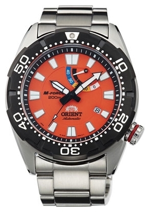 Orient EL0A003M / SEL0A003M0 - мужские наручные часы Orient EL0A003M / SEL0A003M0 - мужские наручные часыORIENT<br><br><br>Бренд: ORIENT<br>Модель: ORIENT EL0A003M<br>Артикул: EL0A003M<br>Вариант артикула: SEL0A003M0<br>Коллекция: None<br>Подколлекция: None<br>Страна: Япония<br>Пол: мужские<br>Тип механизма: механические<br>Механизм: 40N5A<br>Количество камней: None<br>Автоподзавод: есть<br>Источник энергии: пружинный механизм<br>Срок службы элемента питания: None<br>Дисплей: стрелки<br>Цифры: отсутствуют<br>Водозащита: WR 200<br>Противоударные: None<br>Материал корпуса: нерж. сталь, PVD покрытие (частичное)<br>Материал браслета: нерж. сталь<br>Материал безеля: None<br>Стекло: сапфировое<br>Антибликовое покрытие: None<br>Цвет корпуса: None<br>Цвет браслета: None<br>Цвет циферблата: None<br>Цвет безеля: None<br>Размеры: 45x13.6 мм<br>Диаметр: None<br>Диаметр корпуса: None<br>Толщина: None<br>Ширина ремешка: None<br>Вес: None<br>Спорт-функции: None<br>Подсветка: стрелок<br>Вставка: None<br>Отображение даты: число<br>Хронограф: None<br>Таймер: None<br>Термометр: None<br>Хронометр: None<br>GPS: None<br>Радиосинхронизация: None<br>Барометр: None<br>Скелетон: None<br>Дополнительная информация: None<br>Дополнительные функции: индикатор запаса хода