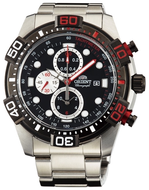 Orient TT16002B / FTT16002B0 - мужские наручные часы Orient TT16002B / FTT16002B0 - мужские наручные часыORIENT<br><br><br>Бренд: ORIENT<br>Модель: ORIENT TT16002B<br>Артикул: TT16002B<br>Вариант артикула: FTT16002B0<br>Коллекция: None<br>Подколлекция: None<br>Страна: Япония<br>Пол: мужские<br>Тип механизма: кварцевые<br>Механизм: KFB00<br>Количество камней: None<br>Автоподзавод: None<br>Источник энергии: от батарейки<br>Срок службы элемента питания: None<br>Дисплей: стрелки<br>Цифры: отсутствуют<br>Водозащита: WR 100<br>Противоударные: None<br>Материал корпуса: нерж. сталь, PVD покрытие (частичное)<br>Материал браслета: нерж. сталь<br>Материал безеля: None<br>Стекло: минеральное<br>Антибликовое покрытие: None<br>Цвет корпуса: None<br>Цвет браслета: None<br>Цвет циферблата: None<br>Цвет безеля: None<br>Размеры: 44.5 мм<br>Диаметр: None<br>Диаметр корпуса: None<br>Толщина: None<br>Ширина ремешка: None<br>Вес: None<br>Спорт-функции: секундомер<br>Подсветка: стрелок<br>Вставка: None<br>Отображение даты: число<br>Хронограф: есть<br>Таймер: None<br>Термометр: None<br>Хронометр: None<br>GPS: None<br>Радиосинхронизация: None<br>Барометр: None<br>Скелетон: None<br>Дополнительная информация: None<br>Дополнительные функции: None
