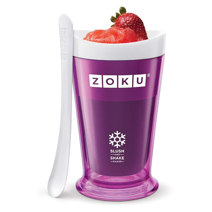 Форма для холодных десертов Zoku Sluch & Shake фиолетовая ZK113-PU Форма для холодных десертов Zoku Sluch & Shake фиолетовая ZK113-PUНовинки<br>Форма для холодных десертов Zoku Sluch & Shake фиолетовая ZK113-PU<br> <br>Форма Slush & Shake Maker позволит вам насладиться натуральными снежными десертами молочными коктейлями фруктовыми соками и даже замороженными алкогольными напитками собственного приготовления! Создавайте невероятные вкусовые сочетания смешивая различные ингредиенты: фрукты домашние соки молоко шоколад кофе гоголь-моголь энергетические напитки и прочее. Загрузите все компоненты в заранее охлажденную форму и поставьте в морозильную камеру. Уже через 7 минут вы сможете попробовать свежеприготовленный десерт и угостить им своих друзей! Доступные цветовые решения: красный оранжевый синий зеленый фиолетовый.<br>
