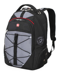 Рюкзак WENGER, цвет чёрный/серый, полиэстер 900D/М2 добби, 34x19x46 см, 30 л