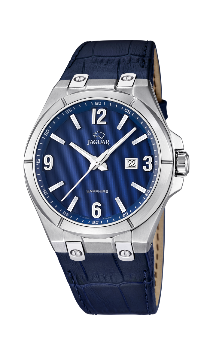 Jaguar J666_2 - мужские наручные часы Jaguar J666_2 - мужские наручные часыJaguar<br><br><br>Бренд: Jaguar<br>Модель: Jaguar J666_2<br>Артикул: J666_2<br>Вариант артикула: None<br>Коллекция: None<br>Подколлекция: None<br>Страна: Швейцария<br>Пол: мужские<br>Тип механизма: кварцевые<br>Механизм: None<br>Количество камней: None<br>Автоподзавод: None<br>Источник энергии: от батарейки<br>Срок службы элемента питания: None<br>Дисплей: стрелки<br>Цифры: арабские<br>Водозащита: WR 100<br>Противоударные: None<br>Материал корпуса: нерж. сталь<br>Материал браслета: кожа<br>Материал безеля: None<br>Стекло: сапфировое<br>Антибликовое покрытие: None<br>Цвет корпуса: None<br>Цвет браслета: None<br>Цвет циферблата: None<br>Цвет безеля: None<br>Размеры: 44x11 мм<br>Диаметр: None<br>Диаметр корпуса: None<br>Толщина: None<br>Ширина ремешка: None<br>Вес: None<br>Спорт-функции: None<br>Подсветка: стрелок<br>Вставка: None<br>Отображение даты: число<br>Хронограф: None<br>Таймер: None<br>Термометр: None<br>Хронометр: None<br>GPS: None<br>Радиосинхронизация: None<br>Барометр: None<br>Скелетон: None<br>Дополнительная информация: None<br>Дополнительные функции: None
