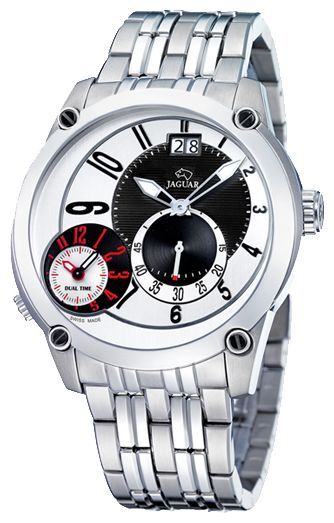 Jaguar J629_1 - мужские наручные часы Jaguar J629_1 - мужские наручные часыJaguar<br><br><br>Бренд: Jaguar<br>Модель: Jaguar J629_1<br>Артикул: J629_1<br>Вариант артикула: None<br>Коллекция: None<br>Подколлекция: None<br>Страна: Швейцария<br>Пол: мужские<br>Тип механизма: кварцевые<br>Механизм: None<br>Количество камней: None<br>Автоподзавод: None<br>Источник энергии: от батарейки<br>Срок службы элемента питания: None<br>Дисплей: стрелки<br>Цифры: арабские<br>Водозащита: WR 50<br>Противоударные: None<br>Материал корпуса: нерж. сталь<br>Материал браслета: не указан<br>Материал безеля: None<br>Стекло: минеральное<br>Антибликовое покрытие: None<br>Цвет корпуса: None<br>Цвет браслета: None<br>Цвет циферблата: None<br>Цвет безеля: None<br>Размеры: None<br>Диаметр: None<br>Диаметр корпуса: None<br>Толщина: None<br>Ширина ремешка: None<br>Вес: None<br>Спорт-функции: None<br>Подсветка: стрелок<br>Вставка: None<br>Отображение даты: число<br>Хронограф: None<br>Таймер: None<br>Термометр: None<br>Хронометр: None<br>GPS: None<br>Радиосинхронизация: None<br>Барометр: None<br>Скелетон: None<br>Дополнительная информация: None<br>Дополнительные функции: второй часовой пояс