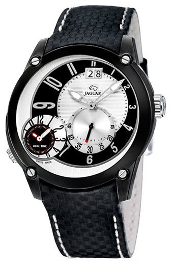 Jaguar J632_1 - мужские наручные часы Jaguar J632_1 - мужские наручные часыJaguar<br><br><br>Бренд: Jaguar<br>Модель: Jaguar J632_1<br>Артикул: J632_1<br>Вариант артикула: None<br>Коллекция: None<br>Подколлекция: None<br>Страна: Швейцария<br>Пол: мужские<br>Тип механизма: кварцевые<br>Механизм: None<br>Количество камней: None<br>Автоподзавод: None<br>Источник энергии: от батарейки<br>Срок службы элемента питания: None<br>Дисплей: стрелки<br>Цифры: арабские<br>Водозащита: WR 50<br>Противоударные: None<br>Материал корпуса: нерж. сталь<br>Материал браслета: кожа<br>Материал безеля: None<br>Стекло: минеральное<br>Антибликовое покрытие: None<br>Цвет корпуса: None<br>Цвет браслета: None<br>Цвет циферблата: None<br>Цвет безеля: None<br>Размеры: None<br>Диаметр: None<br>Диаметр корпуса: None<br>Толщина: None<br>Ширина ремешка: None<br>Вес: None<br>Спорт-функции: None<br>Подсветка: стрелок<br>Вставка: None<br>Отображение даты: число<br>Хронограф: None<br>Таймер: None<br>Термометр: None<br>Хронометр: None<br>GPS: None<br>Радиосинхронизация: None<br>Барометр: None<br>Скелетон: None<br>Дополнительная информация: None<br>Дополнительные функции: второй часовой пояс
