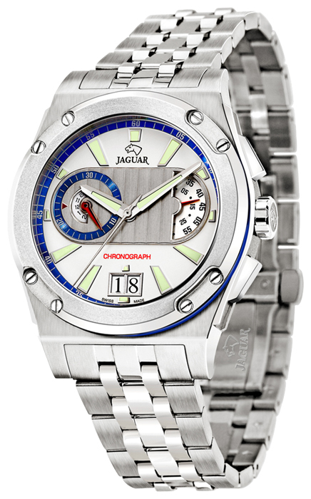 Jaguar J613_1 - мужские наручные часы Jaguar J613_1 - мужские наручные часыJaguar<br><br><br>Бренд: Jaguar<br>Модель: Jaguar J613_1<br>Артикул: J613_1<br>Вариант артикула: None<br>Коллекция: None<br>Подколлекция: None<br>Страна: Швейцария<br>Пол: мужские<br>Тип механизма: кварцевые<br>Механизм: None<br>Количество камней: None<br>Автоподзавод: None<br>Источник энергии: None<br>Срок службы элемента питания: None<br>Дисплей: стрелки<br>Цифры: отсутствуют<br>Водозащита: WR 50<br>Противоударные: None<br>Материал корпуса: не указан<br>Материал браслета: не указан<br>Материал безеля: None<br>Стекло: минеральное<br>Антибликовое покрытие: None<br>Цвет корпуса: None<br>Цвет браслета: None<br>Цвет циферблата: None<br>Цвет безеля: None<br>Размеры: None<br>Диаметр: None<br>Диаметр корпуса: None<br>Толщина: None<br>Ширина ремешка: None<br>Вес: None<br>Спорт-функции: секундомер<br>Подсветка: дисплея<br>Вставка: None<br>Отображение даты: None<br>Хронограф: None<br>Таймер: None<br>Термометр: None<br>Хронометр: None<br>GPS: None<br>Радиосинхронизация: None<br>Барометр: None<br>Скелетон: None<br>Дополнительная информация: None<br>Дополнительные функции: None