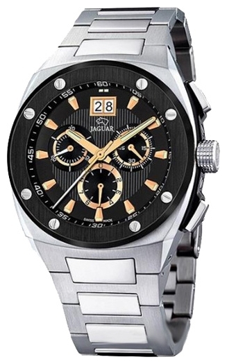 Jaguar J621_5 - мужские наручные часы Jaguar J621_5 - мужские наручные часыJaguar<br><br><br>Бренд: Jaguar<br>Модель: Jaguar J621_5<br>Артикул: J621_5<br>Вариант артикула: None<br>Коллекция: None<br>Подколлекция: None<br>Страна: Швейцария<br>Пол: мужские<br>Тип механизма: кварцевые<br>Механизм: None<br>Количество камней: None<br>Автоподзавод: None<br>Источник энергии: от батарейки<br>Срок службы элемента питания: None<br>Дисплей: стрелки<br>Цифры: отсутствуют<br>Водозащита: WR 50<br>Противоударные: None<br>Материал корпуса: нерж. сталь, частичное покрытие корпуса<br>Материал браслета: нерж. сталь<br>Материал безеля: None<br>Стекло: минеральное<br>Антибликовое покрытие: None<br>Цвет корпуса: None<br>Цвет браслета: None<br>Цвет циферблата: None<br>Цвет безеля: None<br>Размеры: 42x42 мм<br>Диаметр: None<br>Диаметр корпуса: None<br>Толщина: None<br>Ширина ремешка: None<br>Вес: None<br>Спорт-функции: секундомер<br>Подсветка: стрелок<br>Вставка: None<br>Отображение даты: число<br>Хронограф: есть<br>Таймер: None<br>Термометр: None<br>Хронометр: None<br>GPS: None<br>Радиосинхронизация: None<br>Барометр: None<br>Скелетон: None<br>Дополнительная информация: None<br>Дополнительные функции: None