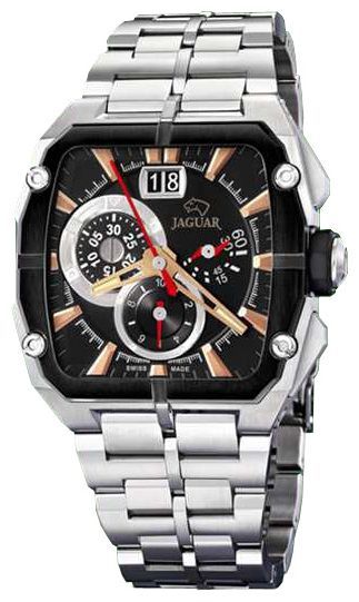 Jaguar J636_3 - мужские наручные часы Jaguar J636_3 - мужские наручные часыJaguar<br><br><br>Бренд: Jaguar<br>Модель: Jaguar J636_3<br>Артикул: J636_3<br>Вариант артикула: None<br>Коллекция: None<br>Подколлекция: None<br>Страна: Швейцария<br>Пол: мужские<br>Тип механизма: кварцевые<br>Механизм: None<br>Количество камней: None<br>Автоподзавод: None<br>Источник энергии: от батарейки<br>Срок службы элемента питания: None<br>Дисплей: стрелки<br>Цифры: отсутствуют<br>Водозащита: WR 50<br>Противоударные: None<br>Материал корпуса: нерж. сталь, PVD покрытие (частичное)<br>Материал браслета: не указан<br>Материал безеля: None<br>Стекло: минеральное<br>Антибликовое покрытие: None<br>Цвет корпуса: None<br>Цвет браслета: None<br>Цвет циферблата: None<br>Цвет безеля: None<br>Размеры: 45x50 мм<br>Диаметр: None<br>Диаметр корпуса: None<br>Толщина: None<br>Ширина ремешка: None<br>Вес: None<br>Спорт-функции: секундомер<br>Подсветка: стрелок<br>Вставка: None<br>Отображение даты: число<br>Хронограф: есть<br>Таймер: None<br>Термометр: None<br>Хронометр: None<br>GPS: None<br>Радиосинхронизация: None<br>Барометр: None<br>Скелетон: None<br>Дополнительная информация: None<br>Дополнительные функции: None