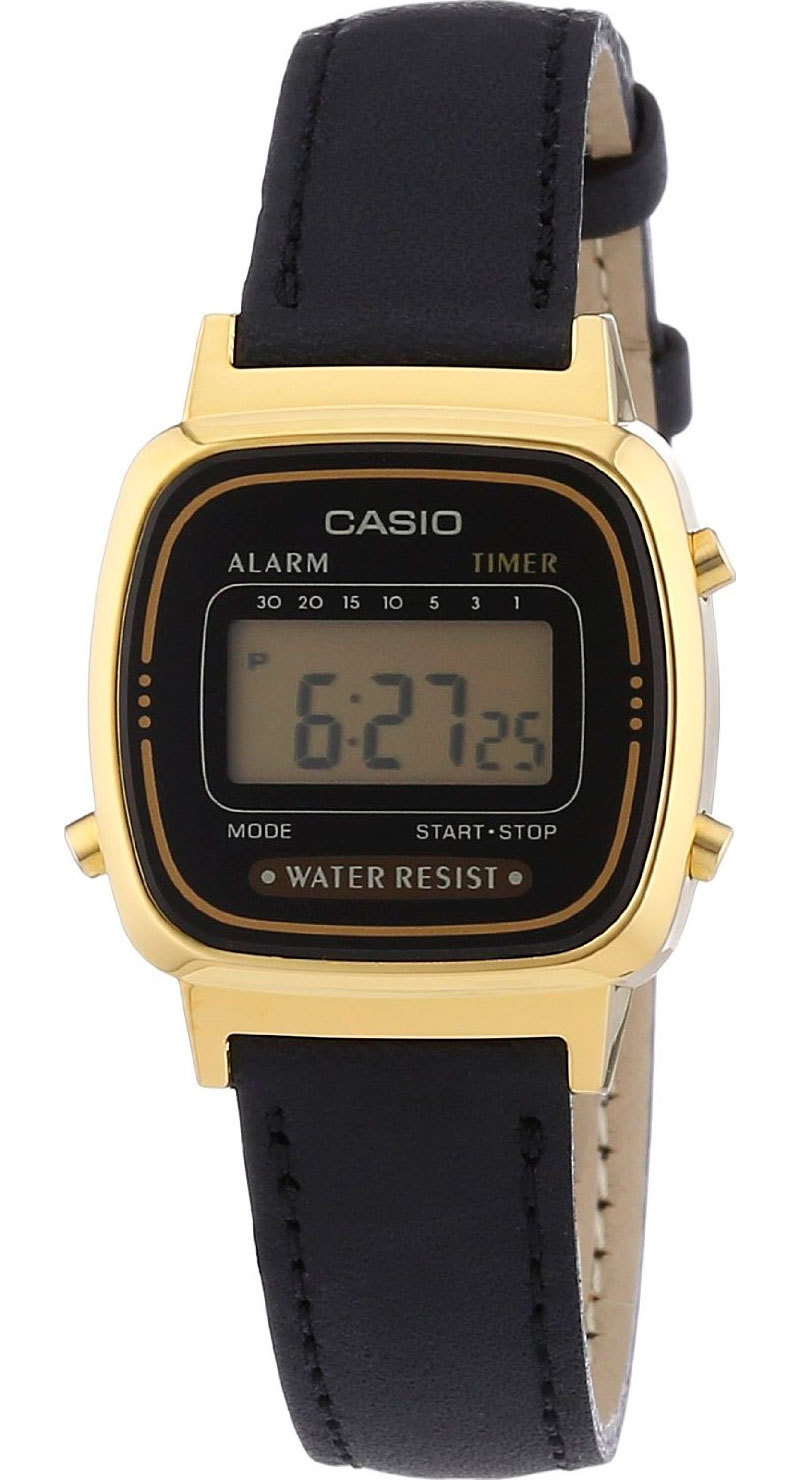 Casio Collection LA-670WEGL-1E / LA-670WEGL-1ER - женские наручные часы Casio Collection LA-670WEGL-1E / LA-670WEGL-1ER - женские наручные часыCasio<br><br><br>Бренд: Casio<br>Модель: Casio LA-670WEGL-1E<br>Артикул: LA-670WEGL-1E<br>Вариант артикула: LA-670WEGL-1ER<br>Коллекция: Collection<br>Подколлекция: None<br>Страна: Япония<br>Пол: женские<br>Тип механизма: кварцевые<br>Механизм: None<br>Количество камней: None<br>Автоподзавод: None<br>Источник энергии: от батарейки<br>Срок службы элемента питания: None<br>Дисплей: цифры<br>Цифры: None<br>Водозащита: WR 30<br>Противоударные: None<br>Материал корпуса: пластик<br>Материал браслета: кожа<br>Материал безеля: None<br>Стекло: пластиковое<br>Антибликовое покрытие: None<br>Цвет корпуса: None<br>Цвет браслета: None<br>Цвет циферблата: None<br>Цвет безеля: None<br>Размеры: None<br>Диаметр: None<br>Диаметр корпуса: None<br>Толщина: None<br>Ширина ремешка: None<br>Вес: None<br>Спорт-функции: None<br>Подсветка: дисплея<br>Вставка: None<br>Отображение даты: None<br>Хронограф: None<br>Таймер: None<br>Термометр: None<br>Хронометр: None<br>GPS: None<br>Радиосинхронизация: None<br>Барометр: None<br>Скелетон: None<br>Дополнительная информация: None<br>Дополнительные функции: None