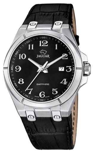 Jaguar J666_7 - мужские наручные часы Jaguar J666_7 - мужские наручные часыJaguar<br><br><br>Бренд: Jaguar<br>Модель: Jaguar J666_7<br>Артикул: J666_7<br>Вариант артикула: None<br>Коллекция: None<br>Подколлекция: None<br>Страна: Швейцария<br>Пол: мужские<br>Тип механизма: кварцевые<br>Механизм: None<br>Количество камней: None<br>Автоподзавод: None<br>Источник энергии: от батарейки<br>Срок службы элемента питания: None<br>Дисплей: стрелки<br>Цифры: арабские<br>Водозащита: WR 100<br>Противоударные: None<br>Материал корпуса: нерж. сталь<br>Материал браслета: кожа<br>Материал безеля: None<br>Стекло: сапфировое<br>Антибликовое покрытие: None<br>Цвет корпуса: None<br>Цвет браслета: None<br>Цвет циферблата: None<br>Цвет безеля: None<br>Размеры: 44 мм<br>Диаметр: None<br>Диаметр корпуса: None<br>Толщина: None<br>Ширина ремешка: None<br>Вес: None<br>Спорт-функции: None<br>Подсветка: стрелок<br>Вставка: None<br>Отображение даты: число<br>Хронограф: None<br>Таймер: None<br>Термометр: None<br>Хронометр: None<br>GPS: None<br>Радиосинхронизация: None<br>Барометр: None<br>Скелетон: None<br>Дополнительная информация: None<br>Дополнительные функции: None