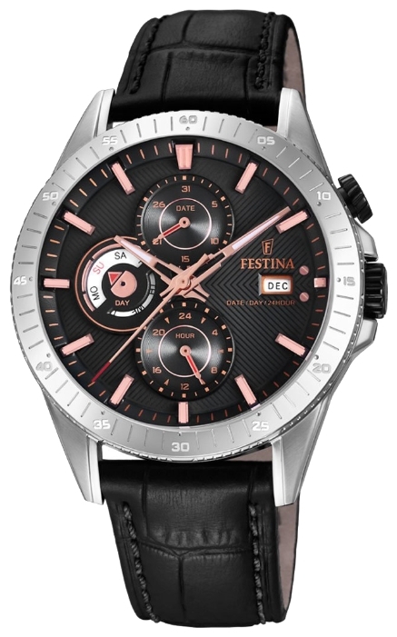 Festina F16990.3 - мужские наручные часы Festina F16990.3 - мужские наручные часыFestina<br><br><br>Бренд: Festina<br>Модель: Festina F16990/3<br>Артикул: F16990.3<br>Вариант артикула: None<br>Коллекция: None<br>Подколлекция: None<br>Страна: Испания<br>Пол: мужские<br>Тип механизма: кварцевые<br>Механизм: M6P8B<br>Количество камней: None<br>Автоподзавод: None<br>Источник энергии: от батарейки<br>Срок службы элемента питания: None<br>Дисплей: стрелки<br>Цифры: отсутствуют<br>Водозащита: WR 50<br>Противоударные: None<br>Материал корпуса: нерж. сталь<br>Материал браслета: кожа<br>Материал безеля: None<br>Стекло: минеральное<br>Антибликовое покрытие: None<br>Цвет корпуса: None<br>Цвет браслета: None<br>Цвет циферблата: None<br>Цвет безеля: None<br>Размеры: None<br>Диаметр: None<br>Диаметр корпуса: 41<br>Толщина: None<br>Ширина ремешка: None<br>Вес: None<br>Спорт-функции: None<br>Подсветка: стрелок<br>Вставка: None<br>Отображение даты: число, месяц, день недели<br>Хронограф: None<br>Таймер: None<br>Термометр: None<br>Хронометр: None<br>GPS: None<br>Радиосинхронизация: None<br>Барометр: None<br>Скелетон: None<br>Дополнительная информация: None<br>Дополнительные функции: None