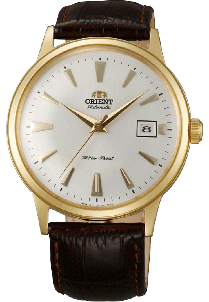 Orient ER24003W / FER24003W0 - мужские наручные часы Orient ER24003W / FER24003W0 - мужские наручные часыORIENT<br><br><br>Бренд: ORIENT<br>Модель: ORIENT ER24003W<br>Артикул: ER24003W<br>Вариант артикула: FER24003W0<br>Коллекция: None<br>Подколлекция: None<br>Страна: Япония<br>Пол: мужские<br>Тип механизма: механические<br>Механизм: None<br>Количество камней: None<br>Автоподзавод: есть<br>Источник энергии: пружинный механизм<br>Срок службы элемента питания: None<br>Дисплей: стрелки<br>Цифры: отсутствуют<br>Водозащита: WR 30<br>Противоударные: None<br>Материал корпуса: нерж. сталь, покрытие: позолота (полное)<br>Материал браслета: кожа (не указан)<br>Материал безеля: None<br>Стекло: минеральное<br>Антибликовое покрытие: None<br>Цвет корпуса: None<br>Цвет браслета: None<br>Цвет циферблата: None<br>Цвет безеля: None<br>Размеры: 40 мм<br>Диаметр: None<br>Диаметр корпуса: None<br>Толщина: None<br>Ширина ремешка: None<br>Вес: None<br>Спорт-функции: None<br>Подсветка: None<br>Вставка: None<br>Отображение даты: число<br>Хронограф: None<br>Таймер: None<br>Термометр: None<br>Хронометр: None<br>GPS: None<br>Радиосинхронизация: None<br>Барометр: None<br>Скелетон: None<br>Дополнительная информация: None<br>Дополнительные функции: None