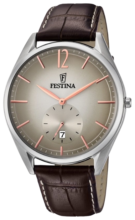 Festina F6857.5 - мужские наручные часы Festina F6857.5 - мужские наручные часыFestina<br><br><br>Бренд: Festina<br>Модель: Festina F6857/5<br>Артикул: F6857.5<br>Вариант артикула: None<br>Коллекция: None<br>Подколлекция: None<br>Страна: Испания<br>Пол: мужские<br>Тип механизма: кварцевые<br>Механизм: M0T45<br>Количество камней: None<br>Автоподзавод: None<br>Источник энергии: от батарейки<br>Срок службы элемента питания: None<br>Дисплей: стрелки<br>Цифры: арабские<br>Водозащита: WR 30<br>Противоударные: None<br>Материал корпуса: нерж. сталь<br>Материал браслета: кожа<br>Материал безеля: None<br>Стекло: минеральное<br>Антибликовое покрытие: None<br>Цвет корпуса: None<br>Цвет браслета: None<br>Цвет циферблата: None<br>Цвет безеля: None<br>Размеры: None<br>Диаметр: None<br>Диаметр корпуса: 41<br>Толщина: None<br>Ширина ремешка: None<br>Вес: None<br>Спорт-функции: None<br>Подсветка: None<br>Вставка: None<br>Отображение даты: число<br>Хронограф: None<br>Таймер: None<br>Термометр: None<br>Хронометр: None<br>GPS: None<br>Радиосинхронизация: None<br>Барометр: None<br>Скелетон: None<br>Дополнительная информация: None<br>Дополнительные функции: None