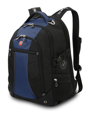 Рюкзак Wenger 15”, цвет черный/синий, 36x19x47 см, 32 л