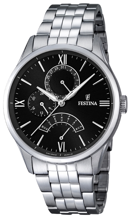 Festina F16822.4 - мужские наручные часы из коллекции Retrograde Festina F16822.4 - мужские наручные часы из коллекции RetrogradeFestina<br><br><br>Бренд: Festina<br>Модель: Festina F16822/4<br>Артикул: F16822.4<br>Вариант артикула: None<br>Коллекция: Retrograde<br>Подколлекция: None<br>Страна: Испания<br>Пол: мужские<br>Тип механизма: кварцевые<br>Механизм: MJR10<br>Количество камней: None<br>Автоподзавод: None<br>Источник энергии: от батарейки<br>Срок службы элемента питания: None<br>Дисплей: стрелки<br>Цифры: римские<br>Водозащита: WR 50<br>Противоударные: None<br>Материал корпуса: нерж. сталь<br>Материал браслета: нерж. сталь<br>Материал безеля: None<br>Стекло: минеральное<br>Антибликовое покрытие: None<br>Цвет корпуса: None<br>Цвет браслета: None<br>Цвет циферблата: None<br>Цвет безеля: None<br>Размеры: 43 мм<br>Диаметр: None<br>Диаметр корпуса: None<br>Толщина: None<br>Ширина ремешка: None<br>Вес: None<br>Спорт-функции: None<br>Подсветка: стрелок<br>Вставка: None<br>Отображение даты: число, день недели<br>Хронограф: None<br>Таймер: None<br>Термометр: None<br>Хронометр: None<br>GPS: None<br>Радиосинхронизация: None<br>Барометр: None<br>Скелетон: None<br>Дополнительная информация: None<br>Дополнительные функции: None
