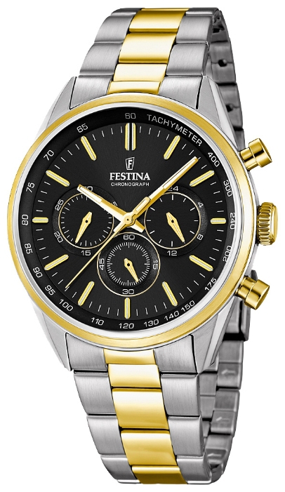 Festina F16821.4 - мужские наручные часы из коллекции Chronograph Festina F16821.4 - мужские наручные часы из коллекции ChronographFestina<br><br><br>Бренд: Festina<br>Модель: Festina F16821/4<br>Артикул: F16821.4<br>Вариант артикула: None<br>Коллекция: Chronograph<br>Подколлекция: None<br>Страна: Испания<br>Пол: мужские<br>Тип механизма: кварцевые<br>Механизм: MJS20<br>Количество камней: None<br>Автоподзавод: None<br>Источник энергии: от батарейки<br>Срок службы элемента питания: None<br>Дисплей: стрелки<br>Цифры: отсутствуют<br>Водозащита: WR 50<br>Противоударные: None<br>Материал корпуса: нерж. сталь, PVD покрытие (частичное)<br>Материал браслета: нерж. сталь, PVD покрытие (частичное)<br>Материал безеля: None<br>Стекло: минеральное<br>Антибликовое покрытие: None<br>Цвет корпуса: None<br>Цвет браслета: None<br>Цвет циферблата: None<br>Цвет безеля: None<br>Размеры: 44x11 мм<br>Диаметр: None<br>Диаметр корпуса: None<br>Толщина: None<br>Ширина ремешка: None<br>Вес: None<br>Спорт-функции: секундомер<br>Подсветка: стрелок<br>Вставка: None<br>Отображение даты: None<br>Хронограф: есть<br>Таймер: None<br>Термометр: None<br>Хронометр: None<br>GPS: None<br>Радиосинхронизация: None<br>Барометр: None<br>Скелетон: None<br>Дополнительная информация: None<br>Дополнительные функции: None