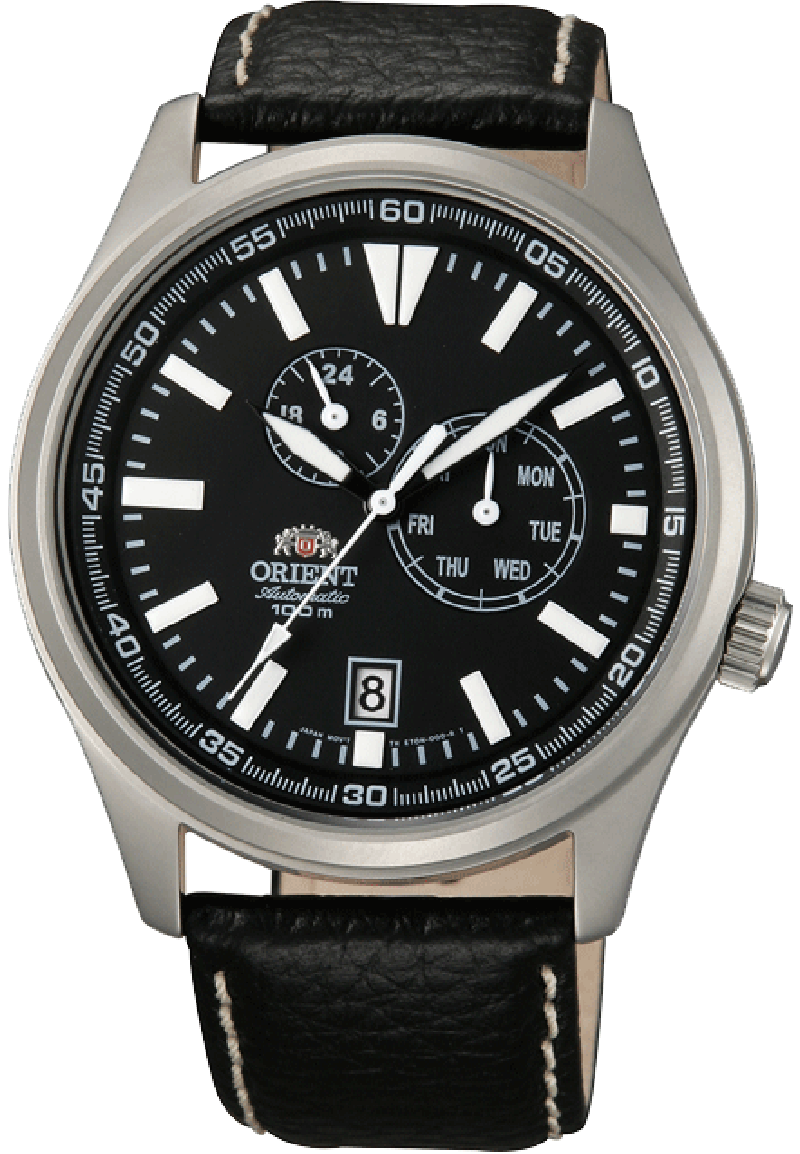 Orient ET0N002B / FET0N002B0 - мужские наручные часы Orient ET0N002B / FET0N002B0 - мужские наручные часыORIENT<br><br><br>Бренд: ORIENT<br>Модель: ORIENT ET0N002B<br>Артикул: ET0N002B<br>Вариант артикула: FET0N002B0<br>Коллекция: None<br>Подколлекция: None<br>Страна: Япония<br>Пол: мужские<br>Тип механизма: механические<br>Механизм: 46B40<br>Количество камней: 21<br>Автоподзавод: есть<br>Источник энергии: пружинный механизм<br>Срок службы элемента питания: None<br>Дисплей: стрелки<br>Цифры: отсутствуют<br>Водозащита: WR 100<br>Противоударные: None<br>Материал корпуса: нерж. сталь<br>Материал браслета: кожа<br>Материал безеля: None<br>Стекло: минеральное<br>Антибликовое покрытие: None<br>Цвет корпуса: None<br>Цвет браслета: None<br>Цвет циферблата: None<br>Цвет безеля: None<br>Размеры: 42x11.5 мм<br>Диаметр: None<br>Диаметр корпуса: None<br>Толщина: None<br>Ширина ремешка: None<br>Вес: None<br>Спорт-функции: None<br>Подсветка: стрелок<br>Вставка: None<br>Отображение даты: число, день недели<br>Хронограф: None<br>Таймер: None<br>Термометр: None<br>Хронометр: None<br>GPS: None<br>Радиосинхронизация: None<br>Барометр: None<br>Скелетон: None<br>Дополнительная информация: запас хода 40 часов<br>Дополнительные функции: None