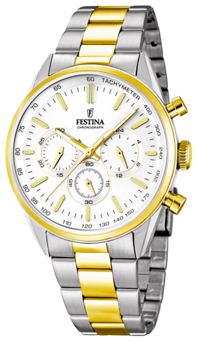 Festina F16821.1 - мужские наручные часы из коллекции Chronograph Festina F16821.1 - мужские наручные часы из коллекции ChronographFestina<br><br><br>Бренд: Festina<br>Модель: Festina F16821/1<br>Артикул: F16821.1<br>Вариант артикула: None<br>Коллекция: Chronograph<br>Подколлекция: None<br>Страна: Испания<br>Пол: мужские<br>Тип механизма: кварцевые<br>Механизм: MJS20<br>Количество камней: None<br>Автоподзавод: None<br>Источник энергии: от батарейки<br>Срок службы элемента питания: None<br>Дисплей: стрелки<br>Цифры: отсутствуют<br>Водозащита: WR 50<br>Противоударные: None<br>Материал корпуса: нерж. сталь, PVD покрытие (частичное)<br>Материал браслета: нерж. сталь, PVD покрытие (частичное)<br>Материал безеля: None<br>Стекло: минеральное<br>Антибликовое покрытие: None<br>Цвет корпуса: None<br>Цвет браслета: None<br>Цвет циферблата: None<br>Цвет безеля: None<br>Размеры: 44x11 мм<br>Диаметр: None<br>Диаметр корпуса: None<br>Толщина: None<br>Ширина ремешка: None<br>Вес: None<br>Спорт-функции: секундомер<br>Подсветка: стрелок<br>Вставка: None<br>Отображение даты: None<br>Хронограф: есть<br>Таймер: None<br>Термометр: None<br>Хронометр: None<br>GPS: None<br>Радиосинхронизация: None<br>Барометр: None<br>Скелетон: None<br>Дополнительная информация: None<br>Дополнительные функции: None