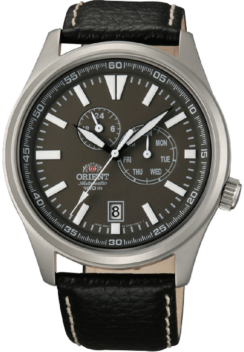 Orient ET0N002K / FET0N002K0 - мужские наручные часы Orient ET0N002K / FET0N002K0 - мужские наручные часыORIENT<br><br><br>Бренд: ORIENT<br>Модель: ORIENT ET0N002K<br>Артикул: ET0N002K<br>Вариант артикула: FET0N002K0<br>Коллекция: None<br>Подколлекция: None<br>Страна: Япония<br>Пол: мужские<br>Тип механизма: механические<br>Механизм: (ET)46B<br>Количество камней: 21<br>Автоподзавод: есть<br>Источник энергии: пружинный механизм<br>Срок службы элемента питания: None<br>Дисплей: стрелки<br>Цифры: отсутствуют<br>Водозащита: WR 100<br>Противоударные: None<br>Материал корпуса: нерж. сталь<br>Материал браслета: кожа<br>Материал безеля: None<br>Стекло: минеральное<br>Антибликовое покрытие: None<br>Цвет корпуса: None<br>Цвет браслета: None<br>Цвет циферблата: None<br>Цвет безеля: None<br>Размеры: 42.1x11.9 мм<br>Диаметр: None<br>Диаметр корпуса: None<br>Толщина: None<br>Ширина ремешка: None<br>Вес: 70 г<br>Спорт-функции: None<br>Подсветка: стрелок<br>Вставка: None<br>Отображение даты: число, день недели<br>Хронограф: None<br>Таймер: None<br>Термометр: None<br>Хронометр: None<br>GPS: None<br>Радиосинхронизация: None<br>Барометр: None<br>Скелетон: None<br>Дополнительная информация: запас хода 40 часов<br>Дополнительные функции: None
