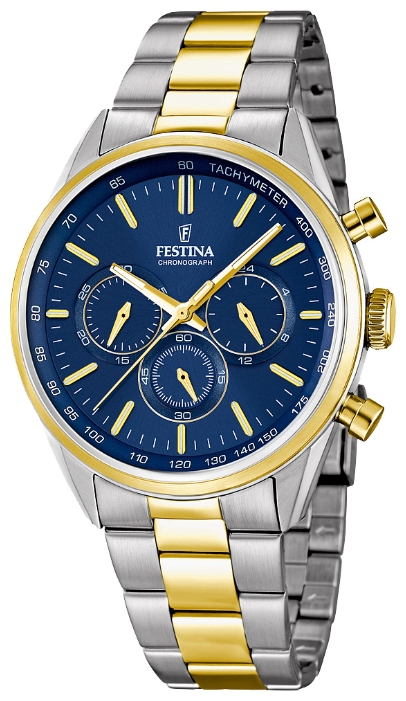 Festina F16821.3 - мужские наручные часы из коллекции Chronograph Festina F16821.3 - мужские наручные часы из коллекции ChronographFestina<br><br><br>Бренд: Festina<br>Модель: Festina F16821/3<br>Артикул: F16821.3<br>Вариант артикула: None<br>Коллекция: Chronograph<br>Подколлекция: None<br>Страна: Испания<br>Пол: мужские<br>Тип механизма: кварцевые<br>Механизм: MJS20<br>Количество камней: None<br>Автоподзавод: None<br>Источник энергии: от батарейки<br>Срок службы элемента питания: None<br>Дисплей: стрелки<br>Цифры: отсутствуют<br>Водозащита: WR 50<br>Противоударные: None<br>Материал корпуса: нерж. сталь, PVD покрытие (частичное)<br>Материал браслета: нерж. сталь, PVD покрытие (частичное)<br>Материал безеля: None<br>Стекло: минеральное<br>Антибликовое покрытие: None<br>Цвет корпуса: None<br>Цвет браслета: None<br>Цвет циферблата: None<br>Цвет безеля: None<br>Размеры: 44x11 мм<br>Диаметр: None<br>Диаметр корпуса: None<br>Толщина: None<br>Ширина ремешка: None<br>Вес: None<br>Спорт-функции: секундомер<br>Подсветка: стрелок<br>Вставка: None<br>Отображение даты: None<br>Хронограф: есть<br>Таймер: None<br>Термометр: None<br>Хронометр: None<br>GPS: None<br>Радиосинхронизация: None<br>Барометр: None<br>Скелетон: None<br>Дополнительная информация: None<br>Дополнительные функции: None