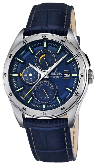 Festina F16877.2 - мужские наручные часы Festina F16877.2 - мужские наручные часыFestina<br><br><br>Бренд: Festina<br>Модель: Festina F16877/2<br>Артикул: F16877.2<br>Вариант артикула: None<br>Коллекция: None<br>Подколлекция: None<br>Страна: Испания<br>Пол: мужские<br>Тип механизма: кварцевые<br>Механизм: M6P8B<br>Количество камней: None<br>Автоподзавод: None<br>Источник энергии: от батарейки<br>Срок службы элемента питания: None<br>Дисплей: стрелки<br>Цифры: арабские<br>Водозащита: WR 50<br>Противоударные: None<br>Материал корпуса: нерж. сталь<br>Материал браслета: кожа<br>Материал безеля: None<br>Стекло: минеральное<br>Антибликовое покрытие: None<br>Цвет корпуса: None<br>Цвет браслета: None<br>Цвет циферблата: None<br>Цвет безеля: None<br>Размеры: 43 мм<br>Диаметр: None<br>Диаметр корпуса: None<br>Толщина: None<br>Ширина ремешка: None<br>Вес: None<br>Спорт-функции: None<br>Подсветка: стрелок<br>Вставка: None<br>Отображение даты: число, месяц, день недели<br>Хронограф: None<br>Таймер: None<br>Термометр: None<br>Хронометр: None<br>GPS: None<br>Радиосинхронизация: None<br>Барометр: None<br>Скелетон: None<br>Дополнительная информация: None<br>Дополнительные функции: None