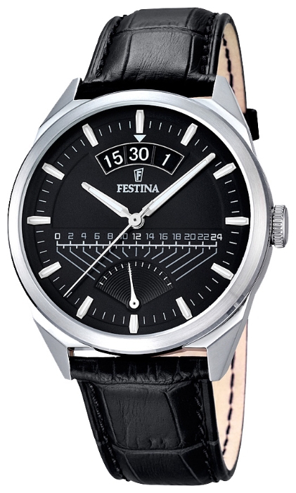 Festina F16873.4 - мужские наручные часы из коллекции Retrograde Festina F16873.4 - мужские наручные часы из коллекции RetrogradeFestina<br><br><br>Бренд: Festina<br>Модель: Festina F16873/4<br>Артикул: F16873.4<br>Вариант артикула: None<br>Коллекция: Retrograde<br>Подколлекция: None<br>Страна: Испания<br>Пол: мужские<br>Тип механизма: кварцевые<br>Механизм: MGP00<br>Количество камней: None<br>Автоподзавод: None<br>Источник энергии: от батарейки<br>Срок службы элемента питания: None<br>Дисплей: стрелки<br>Цифры: отсутствуют<br>Водозащита: WR 50<br>Противоударные: None<br>Материал корпуса: нерж. сталь<br>Материал браслета: кожа<br>Материал безеля: None<br>Стекло: минеральное<br>Антибликовое покрытие: None<br>Цвет корпуса: None<br>Цвет браслета: None<br>Цвет циферблата: None<br>Цвет безеля: None<br>Размеры: 42 мм<br>Диаметр: None<br>Диаметр корпуса: None<br>Толщина: None<br>Ширина ремешка: None<br>Вес: None<br>Спорт-функции: None<br>Подсветка: стрелок<br>Вставка: None<br>Отображение даты: число<br>Хронограф: None<br>Таймер: None<br>Термометр: None<br>Хронометр: None<br>GPS: None<br>Радиосинхронизация: None<br>Барометр: None<br>Скелетон: None<br>Дополнительная информация: None<br>Дополнительные функции: None