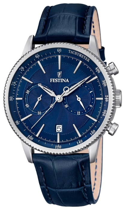 Festina F16893.2 - мужские наручные часы Festina F16893.2 - мужские наручные часыFestina<br><br><br>Бренд: Festina<br>Модель: Festina F16893/2<br>Артикул: F16893.2<br>Вариант артикула: None<br>Коллекция: None<br>Подколлекция: None<br>Страна: Испания<br>Пол: мужские<br>Тип механизма: кварцевые<br>Механизм: M0S21<br>Количество камней: None<br>Автоподзавод: None<br>Источник энергии: от батарейки<br>Срок службы элемента питания: None<br>Дисплей: стрелки<br>Цифры: отсутствуют<br>Водозащита: WR 50<br>Противоударные: None<br>Материал корпуса: нерж. сталь<br>Материал браслета: кожа<br>Материал безеля: None<br>Стекло: минеральное<br>Антибликовое покрытие: None<br>Цвет корпуса: None<br>Цвет браслета: None<br>Цвет циферблата: None<br>Цвет безеля: None<br>Размеры: 41 мм<br>Диаметр: None<br>Диаметр корпуса: None<br>Толщина: None<br>Ширина ремешка: None<br>Вес: None<br>Спорт-функции: секундомер<br>Подсветка: None<br>Вставка: None<br>Отображение даты: число<br>Хронограф: есть<br>Таймер: None<br>Термометр: None<br>Хронометр: None<br>GPS: None<br>Радиосинхронизация: None<br>Барометр: None<br>Скелетон: None<br>Дополнительная информация: None<br>Дополнительные функции: None
