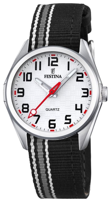 Festina F16904.1 - унисекс наручные часы Festina F16904.1 - унисекс наручные часыFestina<br><br><br>Бренд: Festina<br>Модель: Festina F16904/1<br>Артикул: F16904.1<br>Вариант артикула: None<br>Коллекция: None<br>Подколлекция: None<br>Страна: Испания<br>Пол: унисекс<br>Тип механизма: кварцевые<br>Механизм: M2035<br>Количество камней: None<br>Автоподзавод: None<br>Источник энергии: от батарейки<br>Срок службы элемента питания: None<br>Дисплей: стрелки<br>Цифры: арабские<br>Водозащита: WR 50<br>Противоударные: None<br>Материал корпуса: нерж. сталь<br>Материал браслета: текстиль + кожа<br>Материал безеля: None<br>Стекло: минеральное<br>Антибликовое покрытие: None<br>Цвет корпуса: None<br>Цвет браслета: None<br>Цвет циферблата: None<br>Цвет безеля: None<br>Размеры: 31 мм<br>Диаметр: None<br>Диаметр корпуса: None<br>Толщина: None<br>Ширина ремешка: None<br>Вес: None<br>Спорт-функции: None<br>Подсветка: стрелок<br>Вставка: None<br>Отображение даты: None<br>Хронограф: None<br>Таймер: None<br>Термометр: None<br>Хронометр: None<br>GPS: None<br>Радиосинхронизация: None<br>Барометр: None<br>Скелетон: None<br>Дополнительная информация: None<br>Дополнительные функции: None