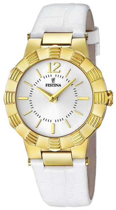 Festina F16735.1 - женские наручные часы из коллекции Mademoiselle Festina F16735.1 - женские наручные часы из коллекции MademoiselleFestina<br><br><br>Бренд: Festina<br>Модель: Festina F16735/1<br>Артикул: F16735.1<br>Вариант артикула: None<br>Коллекция: Mademoiselle<br>Подколлекция: None<br>Страна: Испания<br>Пол: женские<br>Тип механизма: кварцевые<br>Механизм: None<br>Количество камней: None<br>Автоподзавод: None<br>Источник энергии: от батарейки<br>Срок службы элемента питания: None<br>Дисплей: стрелки<br>Цифры: арабские<br>Водозащита: WR 50<br>Противоударные: None<br>Материал корпуса: нерж. сталь, PVD покрытие: позолота (полное)<br>Материал браслета: кожа (не указан)<br>Материал безеля: None<br>Стекло: минеральное<br>Антибликовое покрытие: None<br>Цвет корпуса: None<br>Цвет браслета: None<br>Цвет циферблата: None<br>Цвет безеля: None<br>Размеры: 34x9 мм<br>Диаметр: None<br>Диаметр корпуса: None<br>Толщина: None<br>Ширина ремешка: None<br>Вес: None<br>Спорт-функции: None<br>Подсветка: None<br>Вставка: None<br>Отображение даты: None<br>Хронограф: None<br>Таймер: None<br>Термометр: None<br>Хронометр: None<br>GPS: None<br>Радиосинхронизация: None<br>Барометр: None<br>Скелетон: None<br>Дополнительная информация: None<br>Дополнительные функции: None