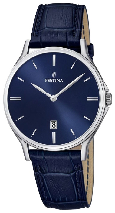 Festina F16745.3 - мужские наручные часы из коллекции Classic Festina F16745.3 - мужские наручные часы из коллекции ClassicFestina<br><br><br>Бренд: Festina<br>Модель: Festina F16745/3<br>Артикул: F16745.3<br>Вариант артикула: None<br>Коллекция: Classic<br>Подколлекция: None<br>Страна: Испания<br>Пол: мужские<br>Тип механизма: кварцевые<br>Механизм: None<br>Количество камней: None<br>Автоподзавод: None<br>Источник энергии: от батарейки<br>Срок службы элемента питания: None<br>Дисплей: стрелки<br>Цифры: отсутствуют<br>Водозащита: WR 50<br>Противоударные: None<br>Материал корпуса: нерж. сталь<br>Материал браслета: кожа (не указан)<br>Материал безеля: None<br>Стекло: минеральное<br>Антибликовое покрытие: None<br>Цвет корпуса: None<br>Цвет браслета: None<br>Цвет циферблата: None<br>Цвет безеля: None<br>Размеры: 39x7 мм<br>Диаметр: None<br>Диаметр корпуса: None<br>Толщина: None<br>Ширина ремешка: None<br>Вес: None<br>Спорт-функции: None<br>Подсветка: None<br>Вставка: None<br>Отображение даты: число<br>Хронограф: None<br>Таймер: None<br>Термометр: None<br>Хронометр: None<br>GPS: None<br>Радиосинхронизация: None<br>Барометр: None<br>Скелетон: None<br>Дополнительная информация: None<br>Дополнительные функции: None