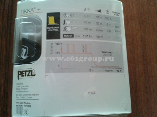 светодиодный фонарь Petzl TIKKA+ стоимость