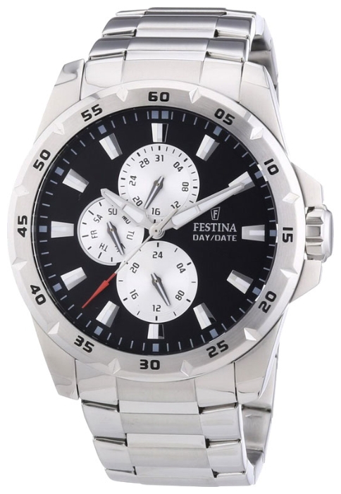 Festina F16662.6 - мужские наручные часы из коллекции Multifunction Festina F16662.6 - мужские наручные часы из коллекции MultifunctionFestina<br><br><br>Бренд: Festina<br>Модель: Festina F16662/6<br>Артикул: F16662.6<br>Вариант артикула: None<br>Коллекция: Multifunction<br>Подколлекция: None<br>Страна: Испания<br>Пол: мужские<br>Тип механизма: кварцевые<br>Механизм: None<br>Количество камней: None<br>Автоподзавод: None<br>Источник энергии: от батарейки<br>Срок службы элемента питания: None<br>Дисплей: стрелки<br>Цифры: отсутствуют<br>Водозащита: WR 100<br>Противоударные: None<br>Материал корпуса: нерж. сталь<br>Материал браслета: нерж. сталь<br>Материал безеля: None<br>Стекло: минеральное<br>Антибликовое покрытие: None<br>Цвет корпуса: None<br>Цвет браслета: None<br>Цвет циферблата: None<br>Цвет безеля: None<br>Размеры: 45 мм<br>Диаметр: None<br>Диаметр корпуса: None<br>Толщина: None<br>Ширина ремешка: None<br>Вес: None<br>Спорт-функции: None<br>Подсветка: стрелок<br>Вставка: None<br>Отображение даты: число, день недели<br>Хронограф: None<br>Таймер: None<br>Термометр: None<br>Хронометр: None<br>GPS: None<br>Радиосинхронизация: None<br>Барометр: None<br>Скелетон: None<br>Дополнительная информация: None<br>Дополнительные функции: None