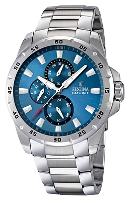 Festina F16662.2 - мужские наручные часы из коллекции Multifunction Festina F16662.2 - мужские наручные часы из коллекции MultifunctionFestina<br><br><br>Бренд: Festina<br>Модель: Festina F16662/2<br>Артикул: F16662.2<br>Вариант артикула: None<br>Коллекция: Multifunction<br>Подколлекция: None<br>Страна: Испания<br>Пол: мужские<br>Тип механизма: кварцевые<br>Механизм: M6P27<br>Количество камней: None<br>Автоподзавод: None<br>Источник энергии: от батарейки<br>Срок службы элемента питания: None<br>Дисплей: стрелки<br>Цифры: отсутствуют<br>Водозащита: WR 100<br>Противоударные: None<br>Материал корпуса: нерж. сталь<br>Материал браслета: нерж. сталь<br>Материал безеля: None<br>Стекло: минеральное<br>Антибликовое покрытие: None<br>Цвет корпуса: None<br>Цвет браслета: None<br>Цвет циферблата: None<br>Цвет безеля: None<br>Размеры: 45x12 мм<br>Диаметр: None<br>Диаметр корпуса: None<br>Толщина: None<br>Ширина ремешка: None<br>Вес: 177 г<br>Спорт-функции: None<br>Подсветка: стрелок<br>Вставка: None<br>Отображение даты: число, день недели<br>Хронограф: None<br>Таймер: None<br>Термометр: None<br>Хронометр: None<br>GPS: None<br>Радиосинхронизация: None<br>Барометр: None<br>Скелетон: None<br>Дополнительная информация: None<br>Дополнительные функции: None