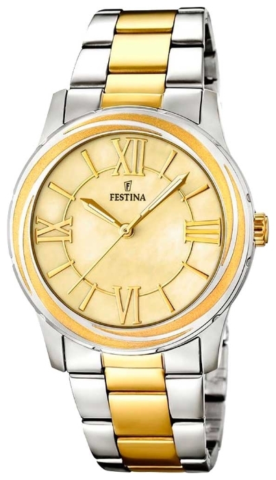 Festina F16723.1 - женские наручные часы Festina F16723.1 - женские наручные часыFestina<br><br><br>Бренд: Festina<br>Модель: Festina F16723/1<br>Артикул: F16723.1<br>Вариант артикула: None<br>Коллекция: None<br>Подколлекция: None<br>Страна: Испания<br>Пол: женские<br>Тип механизма: кварцевые<br>Механизм: None<br>Количество камней: None<br>Автоподзавод: None<br>Источник энергии: от батарейки<br>Срок службы элемента питания: None<br>Дисплей: стрелки<br>Цифры: римские<br>Водозащита: WR 50<br>Противоударные: None<br>Материал корпуса: нерж. сталь, покрытие: позолота (частичное)<br>Материал браслета: нерж. сталь, покрытие: позолота (частичное)<br>Материал безеля: None<br>Стекло: минеральное<br>Антибликовое покрытие: None<br>Цвет корпуса: None<br>Цвет браслета: None<br>Цвет циферблата: None<br>Цвет безеля: None<br>Размеры: 36.2x9 мм<br>Диаметр: None<br>Диаметр корпуса: None<br>Толщина: None<br>Ширина ремешка: None<br>Вес: None<br>Спорт-функции: None<br>Подсветка: стрелок<br>Вставка: None<br>Отображение даты: None<br>Хронограф: None<br>Таймер: None<br>Термометр: None<br>Хронометр: None<br>GPS: None<br>Радиосинхронизация: None<br>Барометр: None<br>Скелетон: None<br>Дополнительная информация: None<br>Дополнительные функции: None
