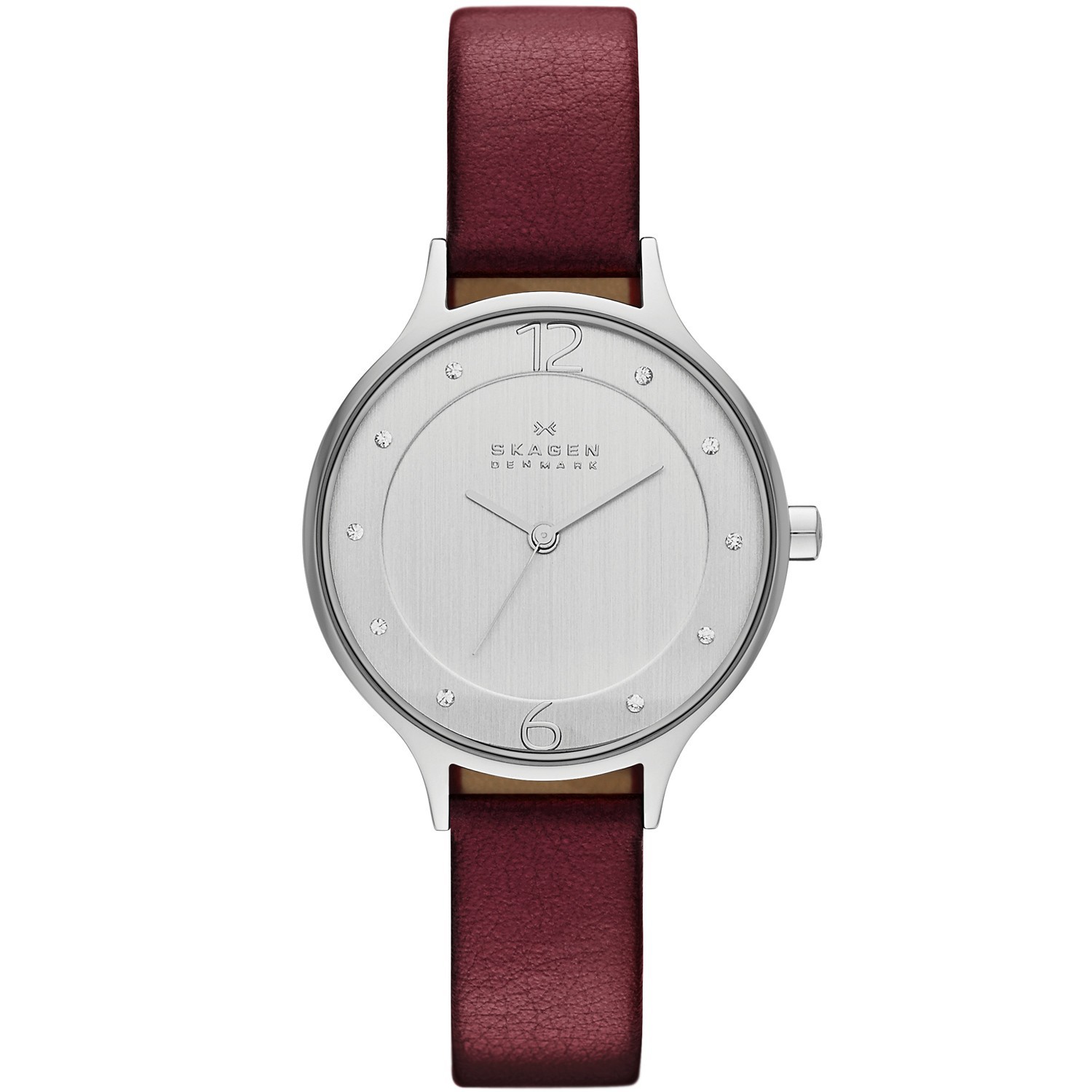 Skagen SKW2275 - женские наручные часы из коллекции Leather Skagen SKW2275 - женские наручные часы из коллекции LeatherSkagen<br><br><br>Бренд: Skagen<br>Модель: Skagen SKW2275<br>Артикул: SKW2275<br>Вариант артикула: None<br>Коллекция: Leather<br>Подколлекция: None<br>Страна: Дания<br>Пол: женские<br>Тип механизма: кварцевые<br>Механизм: None<br>Количество камней: None<br>Автоподзавод: None<br>Источник энергии: от батарейки<br>Срок службы элемента питания: None<br>Дисплей: стрелки<br>Цифры: арабские<br>Водозащита: WR 30<br>Противоударные: None<br>Материал корпуса: нерж. сталь<br>Материал браслета: кожа<br>Материал безеля: None<br>Стекло: минеральное<br>Антибликовое покрытие: None<br>Цвет корпуса: None<br>Цвет браслета: None<br>Цвет циферблата: None<br>Цвет безеля: None<br>Размеры: 30 мм<br>Диаметр: None<br>Диаметр корпуса: None<br>Толщина: None<br>Ширина ремешка: None<br>Вес: None<br>Спорт-функции: None<br>Подсветка: None<br>Вставка: None<br>Отображение даты: None<br>Хронограф: None<br>Таймер: None<br>Термометр: None<br>Хронометр: None<br>GPS: None<br>Радиосинхронизация: None<br>Барометр: None<br>Скелетон: None<br>Дополнительная информация: None<br>Дополнительные функции: None