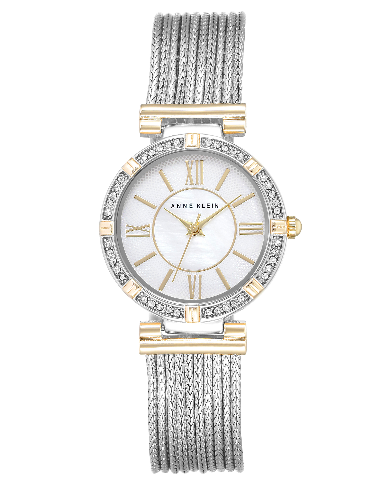 Anne Klein 2145MPTT - женские наручные часы из коллекции RING Anne Klein 2145MPTT - женские наручные часы из коллекции RINGAnne Klein<br><br><br>Бренд: Anne Klein<br>Модель: Anne Klein 2145 MPTT<br>Артикул: 2145MPTT<br>Вариант артикула: None<br>Коллекция: RING<br>Подколлекция: None<br>Страна: США<br>Пол: женские<br>Тип механизма: кварцевые<br>Механизм: None<br>Количество камней: None<br>Автоподзавод: None<br>Источник энергии: от батарейки<br>Срок службы элемента питания: None<br>Дисплей: стрелки<br>Цифры: римские<br>Водозащита: WR 30<br>Противоударные: None<br>Материал корпуса: не указан, PVD покрытие (частичное)<br>Материал браслета: не указан, PVD покрытие (частичное)<br>Материал безеля: None<br>Стекло: минеральное<br>Антибликовое покрытие: None<br>Цвет корпуса: None<br>Цвет браслета: None<br>Цвет циферблата: None<br>Цвет безеля: None<br>Размеры: 28 мм<br>Диаметр: None<br>Диаметр корпуса: None<br>Толщина: None<br>Ширина ремешка: None<br>Вес: None<br>Спорт-функции: None<br>Подсветка: None<br>Вставка: None<br>Отображение даты: None<br>Хронограф: None<br>Таймер: None<br>Термометр: None<br>Хронометр: None<br>GPS: None<br>Радиосинхронизация: None<br>Барометр: None<br>Скелетон: None<br>Дополнительная информация: None<br>Дополнительные функции: None