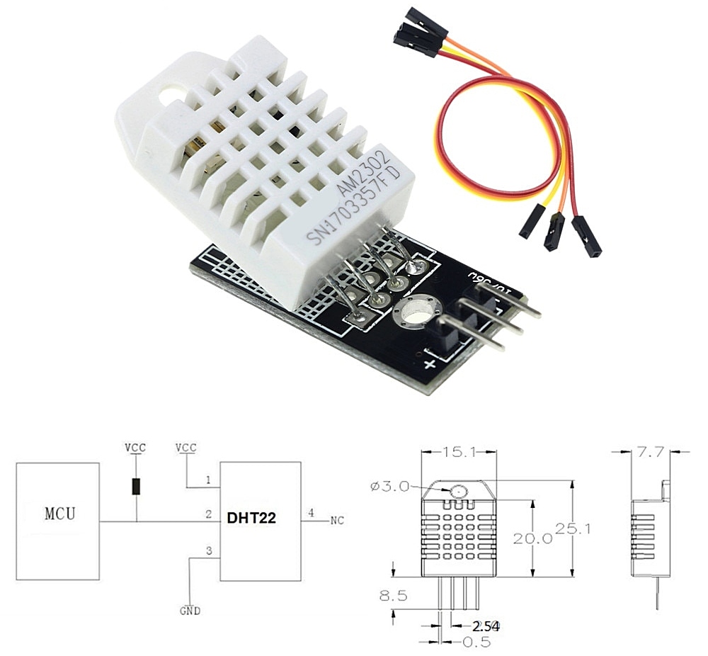 Датчик dht22 характеристики