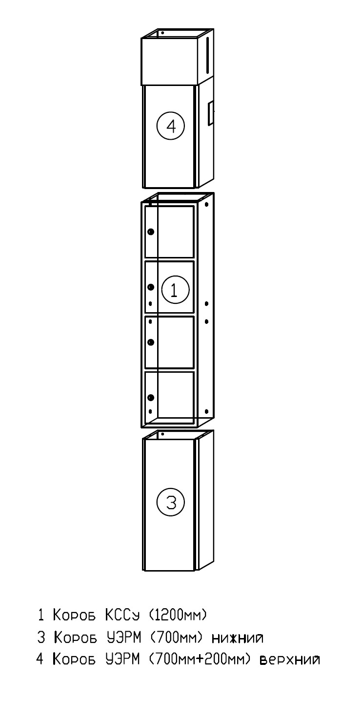 Короб ксс 1890х300х150 ekf basic