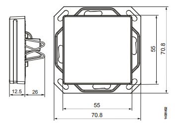 Размеры модуля Siemens AQR2531BNW