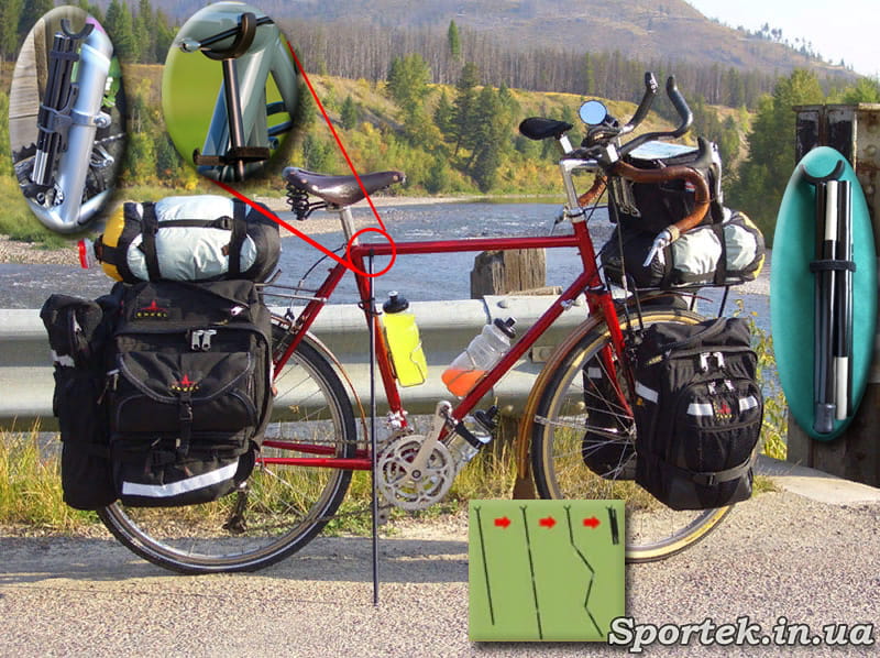складна підставка для велосипеда
