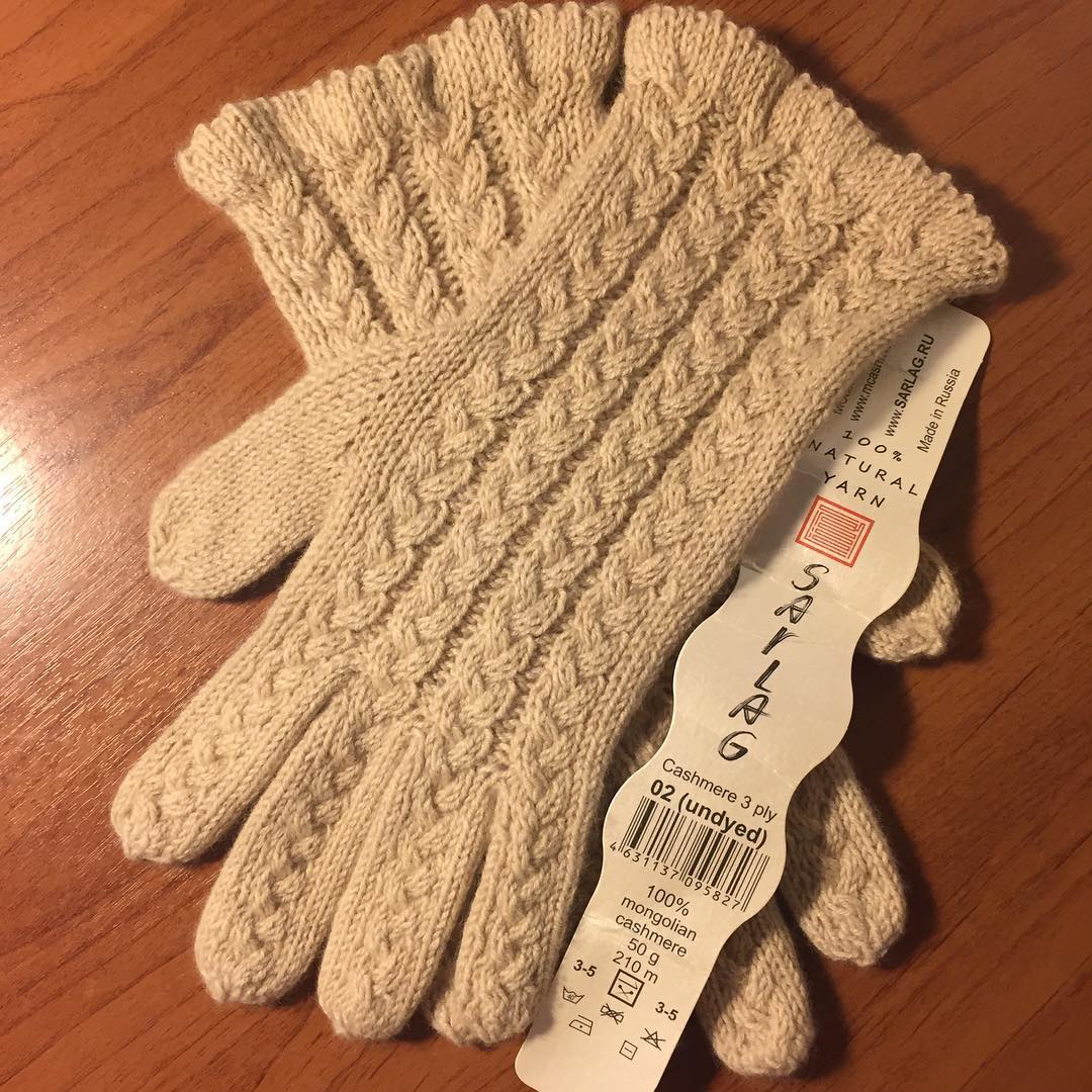перчатки из кашемира sarlag