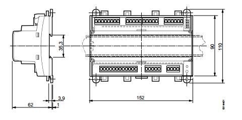 Размеры контроллера Siemens HRC3.2