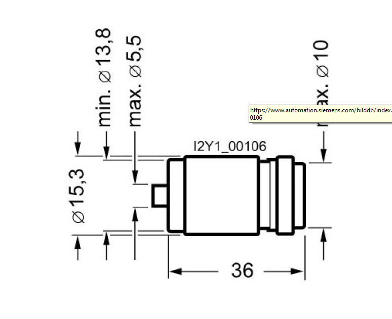 Размеры предохранителя SIEMENS 5SE23205SE2320